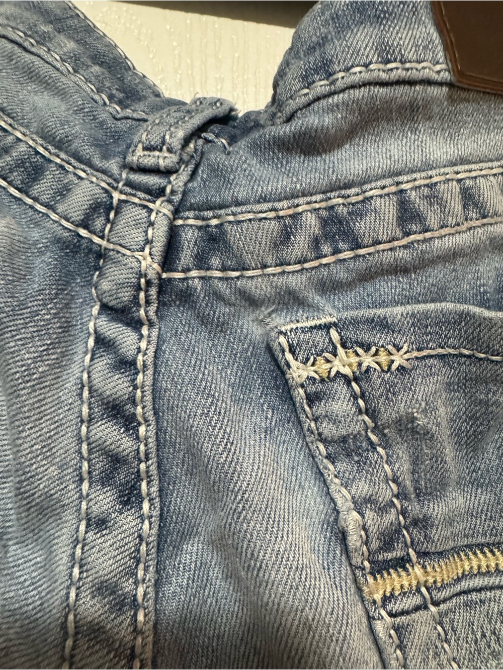 BKE Stella Jean Denim Women's Light Blue Distressed Denim Shorts Buckle - Picture 7 of 8